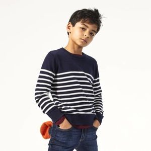 Navy crew neck stripe sweater